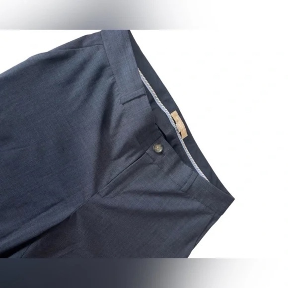 MARTIN FIT Navy Blue LIGHTWEIGHT WOOL Blend TROUSER size 10 - Picture 7 of 9